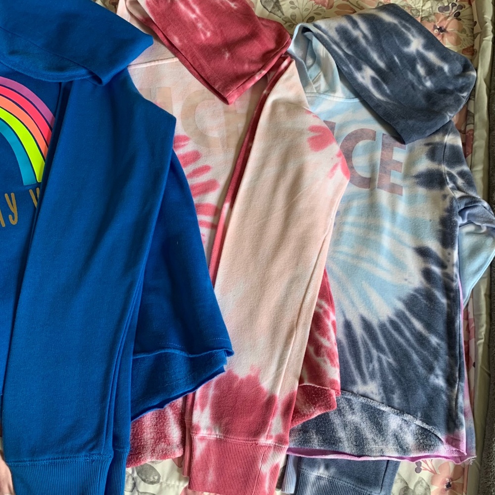 Justice girl hoodies size 14-16